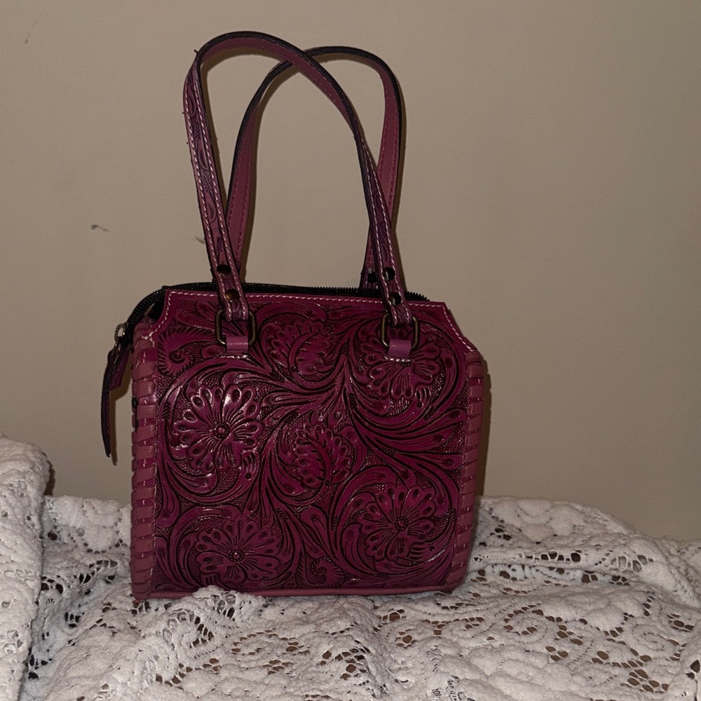 Hand-Tooled Floral Leather Speedy